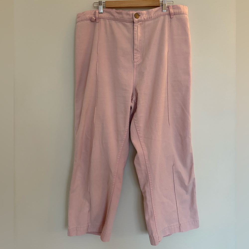 BIG BUD PRESS WESTERN PANTS light pink with white stripe on size 2XL
